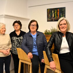 Das Team vom Sozialkreis steht bereit: Silvia Bracic, Grete Fassolter, Veronika Schriebl, Hermi Neubauer. DANKE für euren Einsatz!